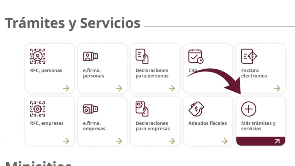 Da clic en "Otros Trámites y Servicios"
