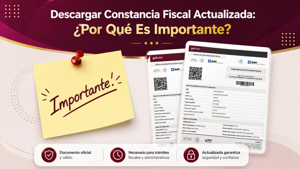 Descargar Constancia Fiscal Actualizada: ¿Por Qué Es Importante?