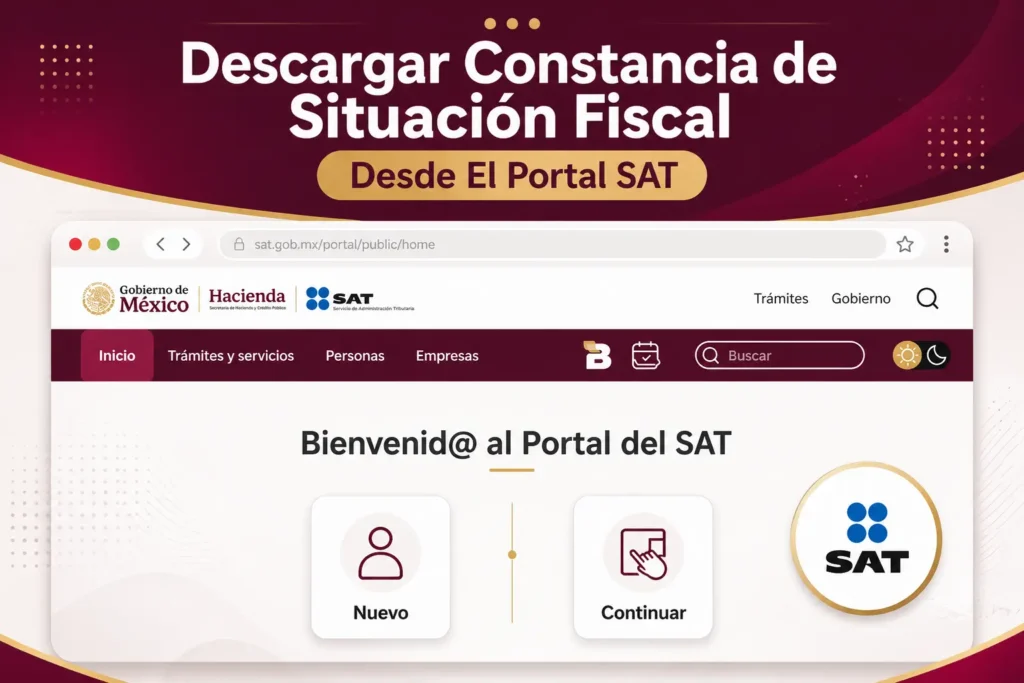 Descargar Constancia de Situación Fiscal Desde El Portal SAT