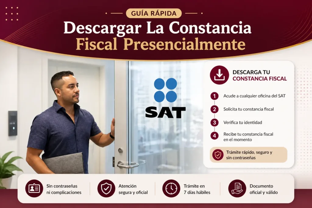 Descargar La Constancia Fiscal Presencialmente