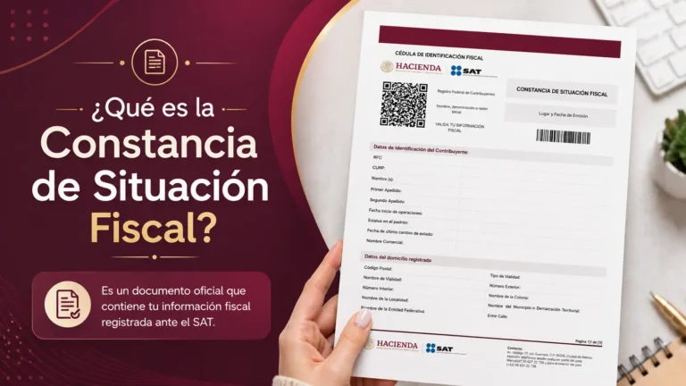 ¿Qué es la Constancia de Situación Fiscal 2026? imagen destacada